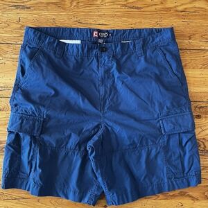 CHAPS Shorts MEN size 42 royal BLUE OUTDOOR COTTON‎ pockets